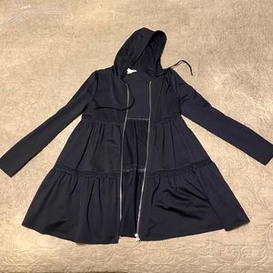 Navy hooded jacket